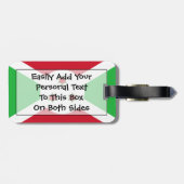 Vlag van Burundi Easy ID Personal Bagagelabel (Achterkant horizontaal)