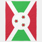 Vlag van Burundi Fleece Deken (Voorkant)