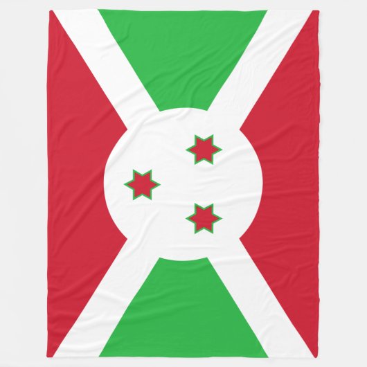 Vlag van Burundi Fleece Deken (Voorkant)