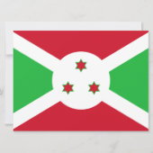 Vlag van Burundi Kaart (Voorkant)