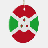 Vlag van Burundi Keramisch Ornament (Rechts)