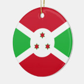 Vlag van Burundi Keramisch Ornament (Links)