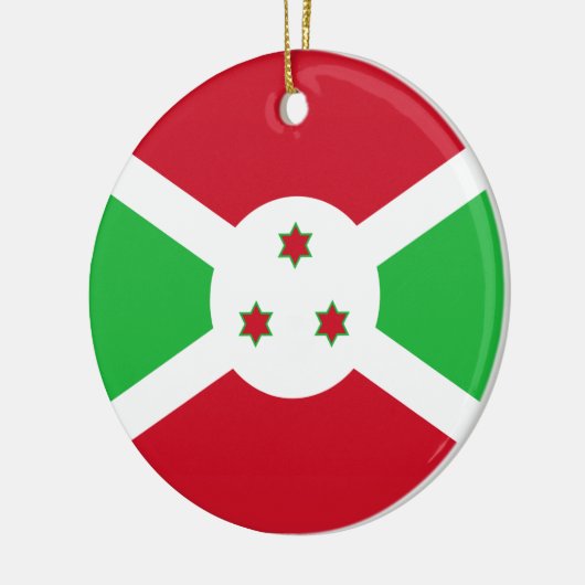 Vlag van Burundi Keramisch Ornament (Links)