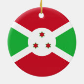 Vlag van Burundi Keramisch Ornament (Achterkant)
