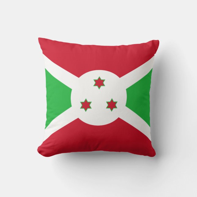 Vlag van Burundi Kussen (Voorkant)