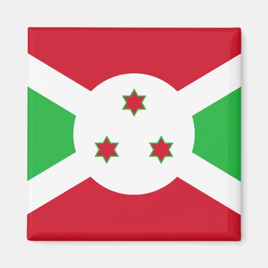 Vlag van Burundi Magneet (Voorkant)