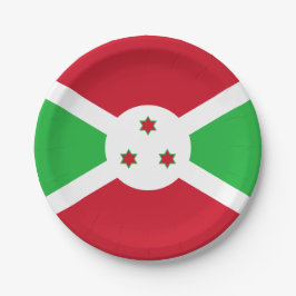 Vlag van Burundi Papieren Bordje