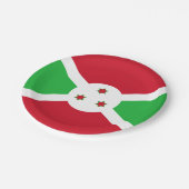 Vlag van Burundi Papieren Bordje (Gekanteld)