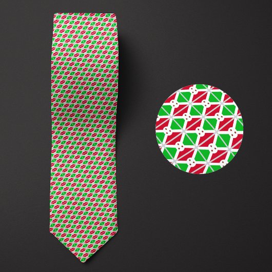 Vlag van Burundi Patroon Stropdas