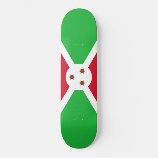 Vlag van Burundi Persoonlijk Skateboard (Voorkant)