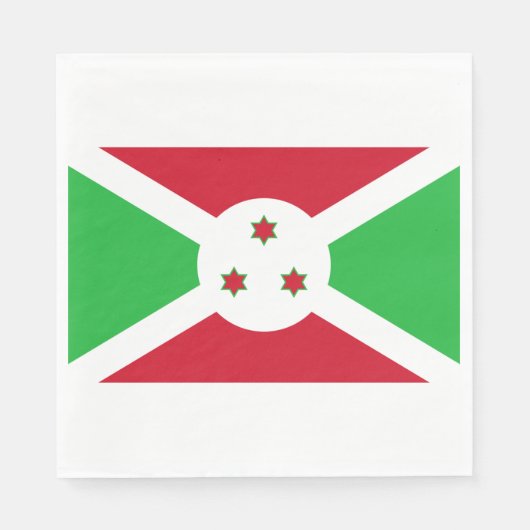 Vlag van Burundi Servet (Voorkant)