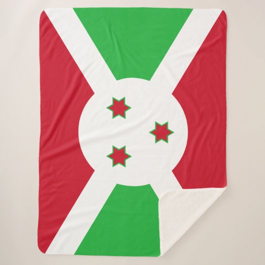Vlag van Burundi Sherpa Deken (Voorkant)
