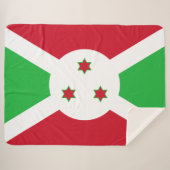 Vlag van Burundi Sherpa Deken (Voorkant (horizontaal))