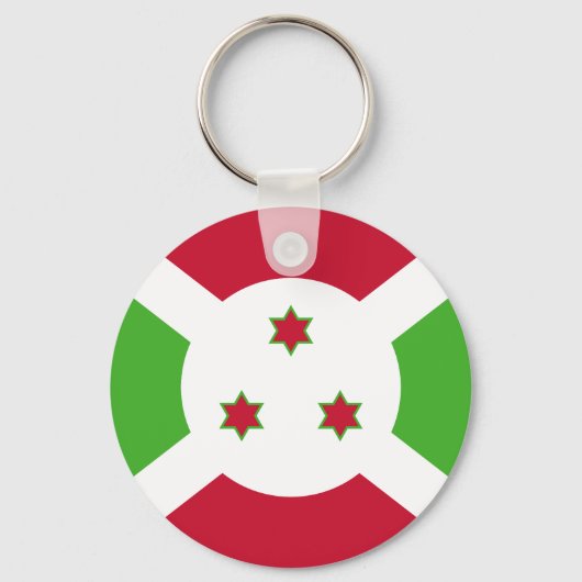Vlag van Burundi Sleutelhanger (Voorkant)