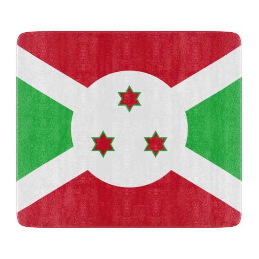 Vlag van Burundi Snijplank (Voorkant)