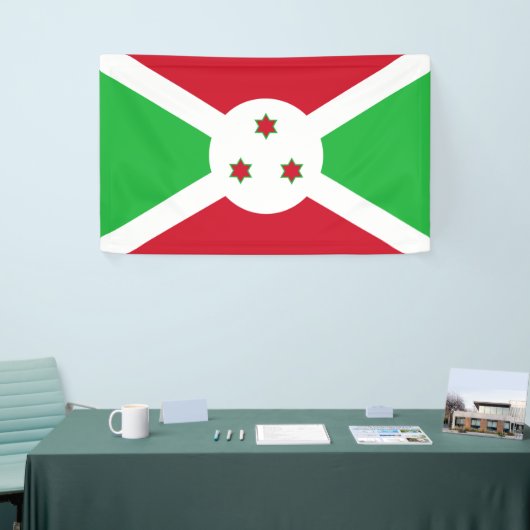 Vlag van Burundi Spandoek (Beurs)