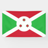 Vlag van Burundi Spandoek (Horizontaal)