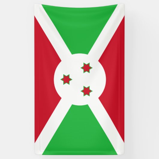 Vlag van Burundi Spandoek (Verticaal)