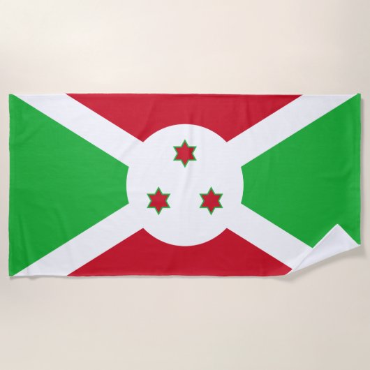 Vlag van Burundi Strandlaken (Voorkant)