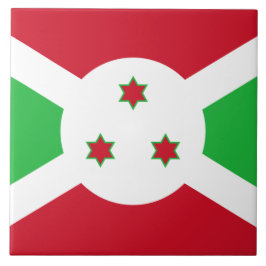 Vlag van Burundi Tegeltje