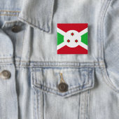 Vlag van Burundi Vierkante Button 5,1 Cm (In situ)