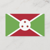 Vlag van Burundi Visitekaartje (Voorkant)