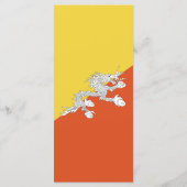 Vlag van Butaan Menu (Achterkant)
