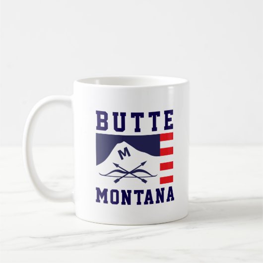 Vlag van Butte, Montana Koffiemok (Links)