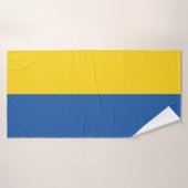 Vlag van Button Oekraïne Badhanddoek (Badhanddoek)