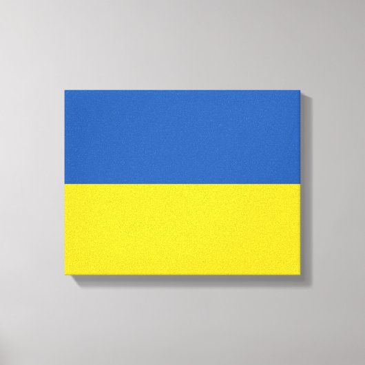 Vlag van Button Oekraïne Canvas Afdruk (Voorkant)