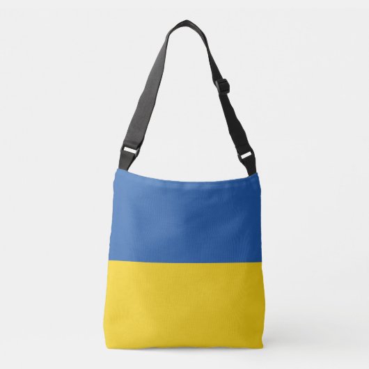 Vlag van Button Oekraïne Crossbody Tas (Voorkant)