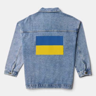 Vlag van Button Oekraïne Denim Jacket