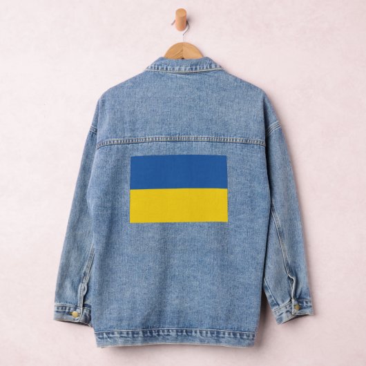 Vlag van Button Oekraïne Denim Jacket (Hangar)