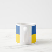 Vlag van Button Oekraïne Espresso Kop (Achterkant)