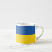 Vlag van Button Oekraïne Espresso Kop (Rechts)