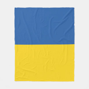 Vlag van Button Oekraïne Fleece Deken
