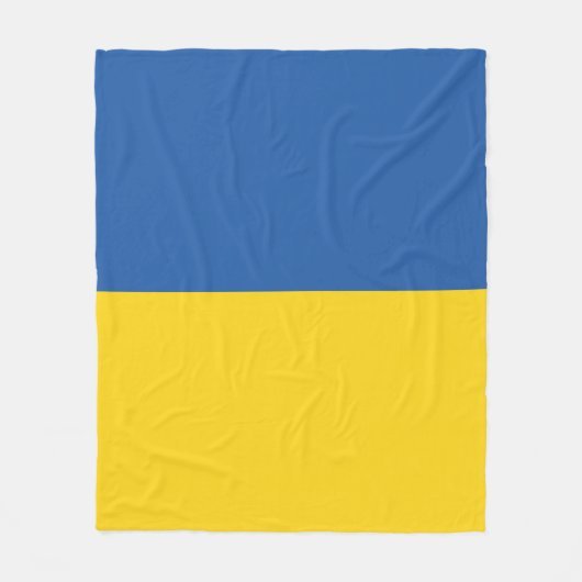 Vlag van Button Oekraïne Fleece Deken (Voorkant)