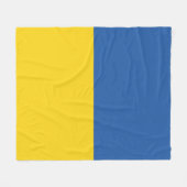 Vlag van Button Oekraïne Fleece Deken (Voorkant (Horizontaal))