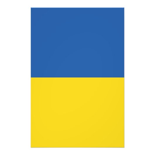 Vlag van Button Oekraïne Foto Afdruk (Voorkant)