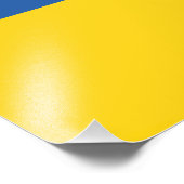 Vlag van Button Oekraïne Foto Afdruk (Hoek)