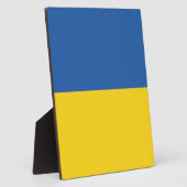 Vlag van Button Oekraïne Fotoplaat (Zijkant)