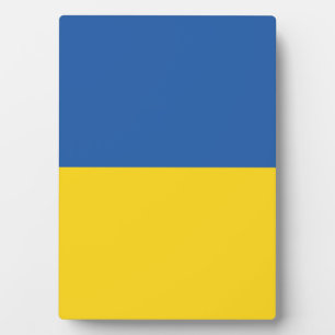 Vlag van Button Oekraïne Fotoplaat