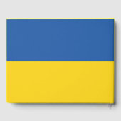 Vlag van Button Oekraïne Gastenboek (Achterkant)