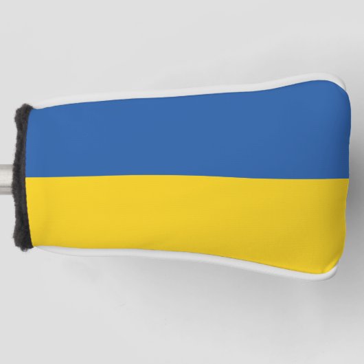 Vlag van Button Oekraïne Golfheadcover (Voorkant)