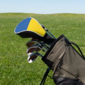 Vlag van Button Oekraïne Golfheadcover (Insitu)