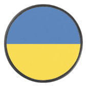 Vlag van Button Oekraïne Hockey Puck (Voorkant)