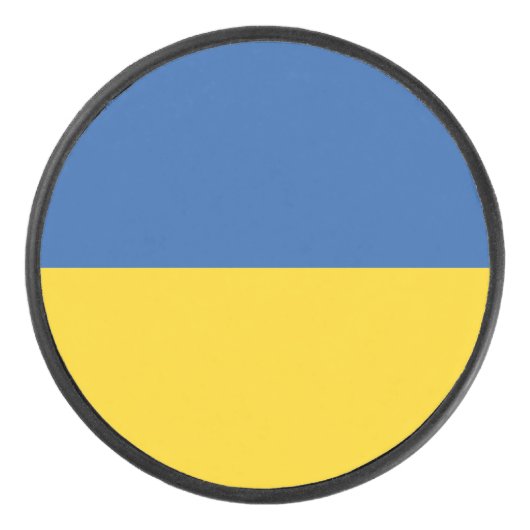 Vlag van Button Oekraïne Hockey Puck (Voorkant)