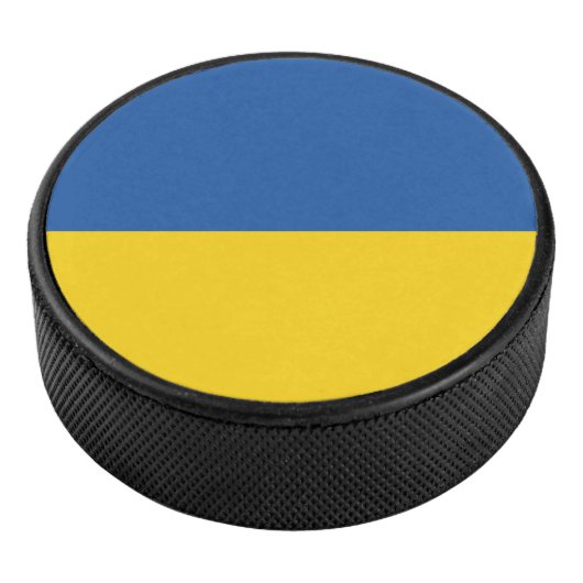 Vlag van Button Oekraïne Hockey Puck (3/4)