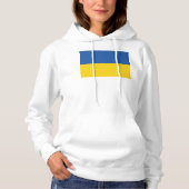 Vlag van Button Oekraïne Hoodie (Voorkant)