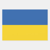 Vlag van Button Oekraïne Inpakpapier Vel (Voorkant 2)